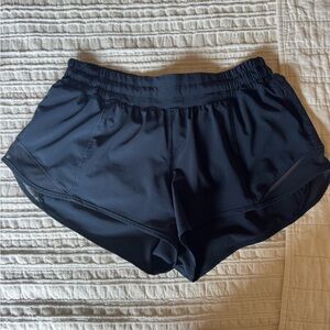 Lululemon Navy shorts Hotty hot size 8 regular 2.5in